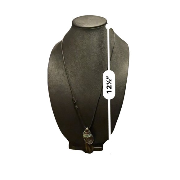 Rare Roger Robert Bronze & Green Patina Woman Spirit Warrior Pendant Necklace - Picture 12 of 16